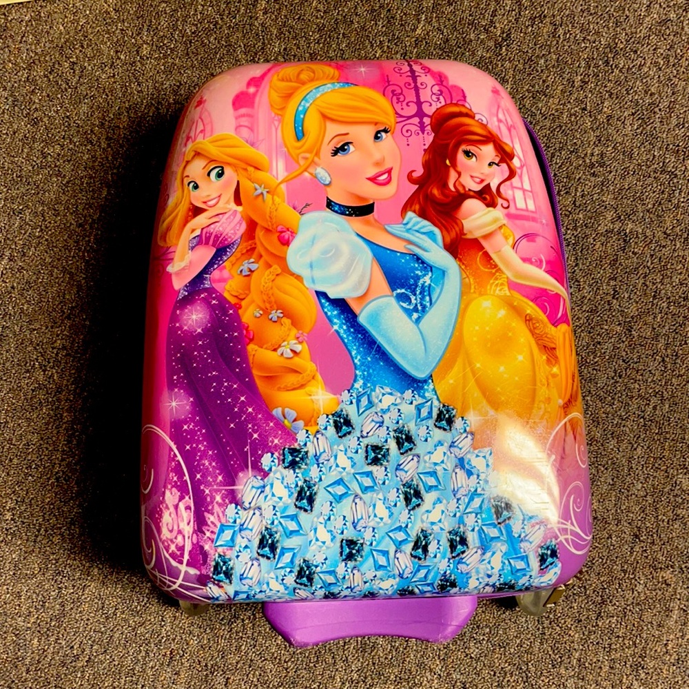 Disney princess rolling suitcase